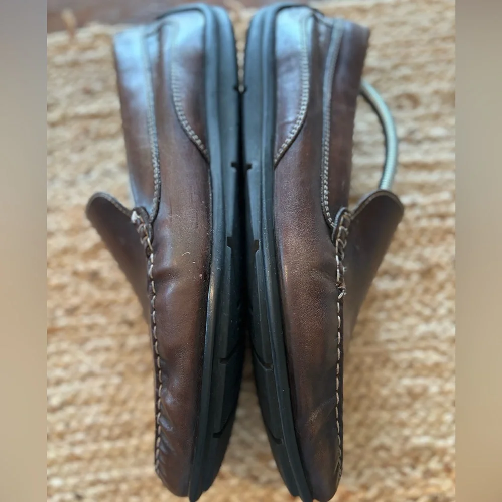 Ecco Moc 2Classic Leather Mens Driving Loafers slip on Size 47 12-12.5‎ …